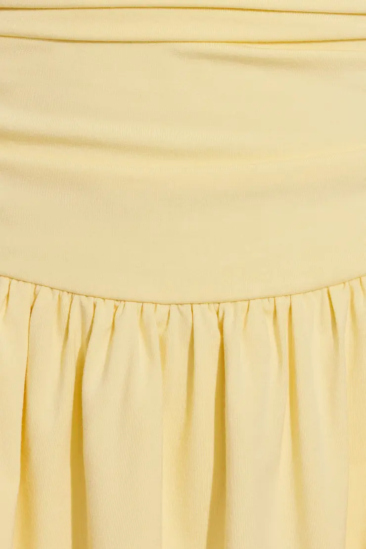Flirty Hem Tube Romper Dress - Image 6