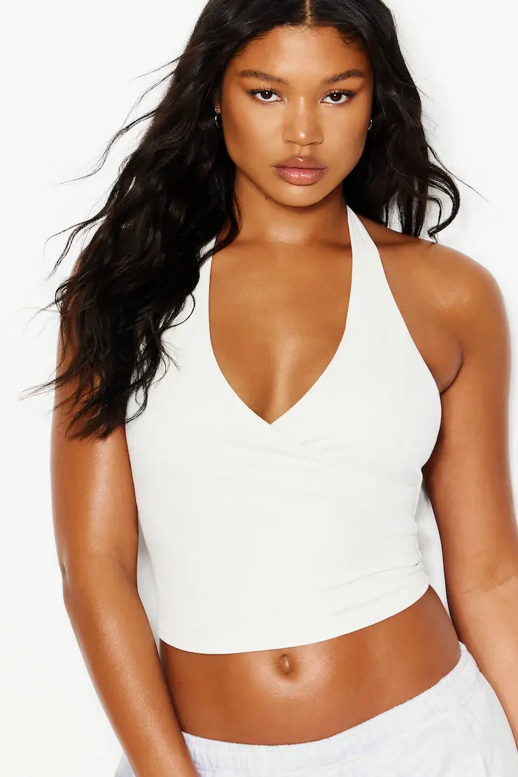 Active Wrap Halter Top
