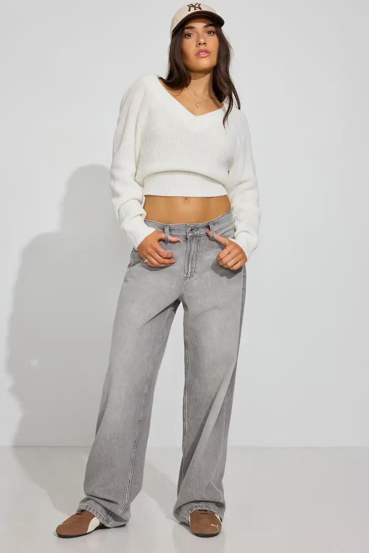 Low Rise Baggy Jeans
