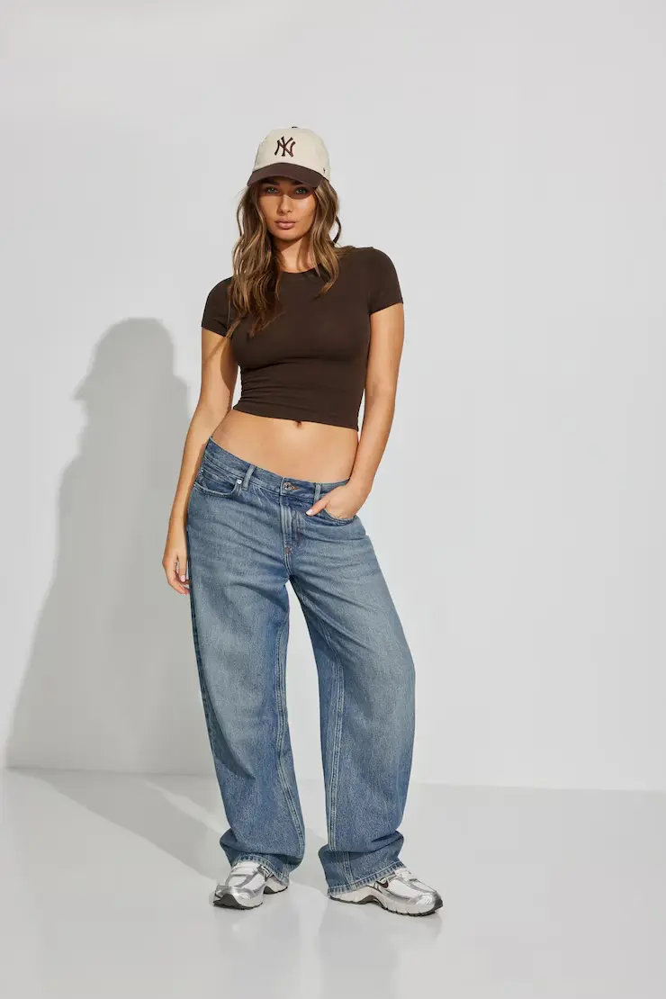 Supersoft Crewneck Cropped T-Shirt - Image 2
