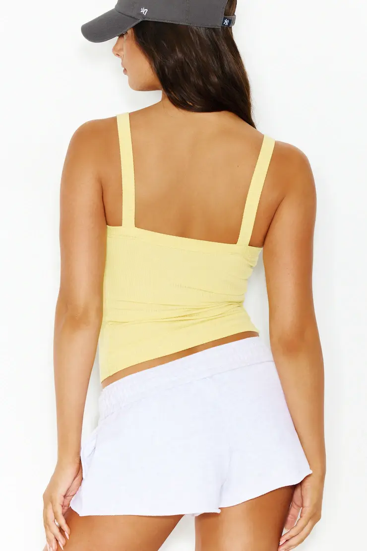Open Neck Ribbed Cami Top - Image 4