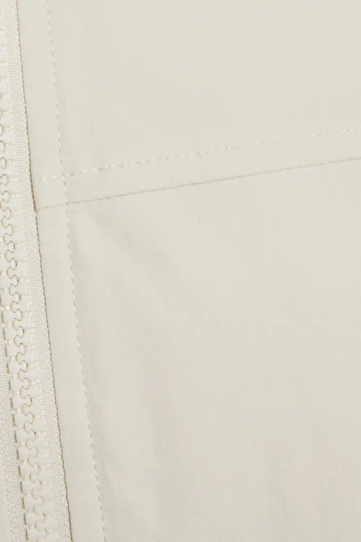 Cropped Nylon Bomber Jacket - Image 5