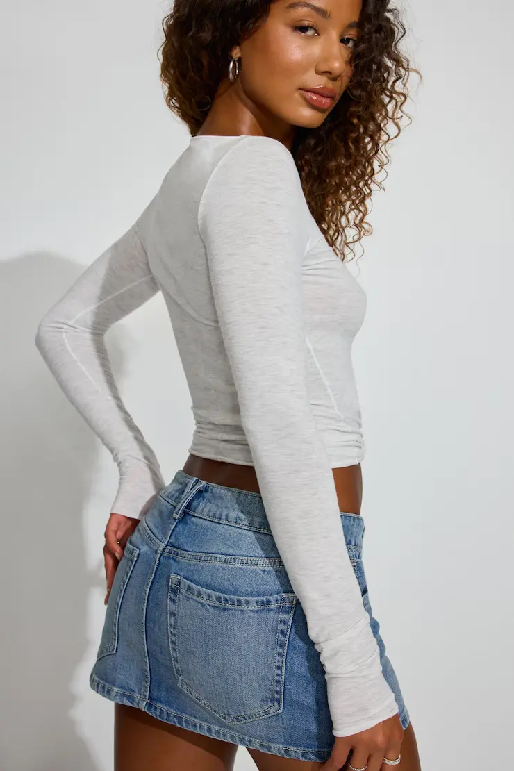 Sexycozy Boat Neck Long Sleeve Top - Image 4
