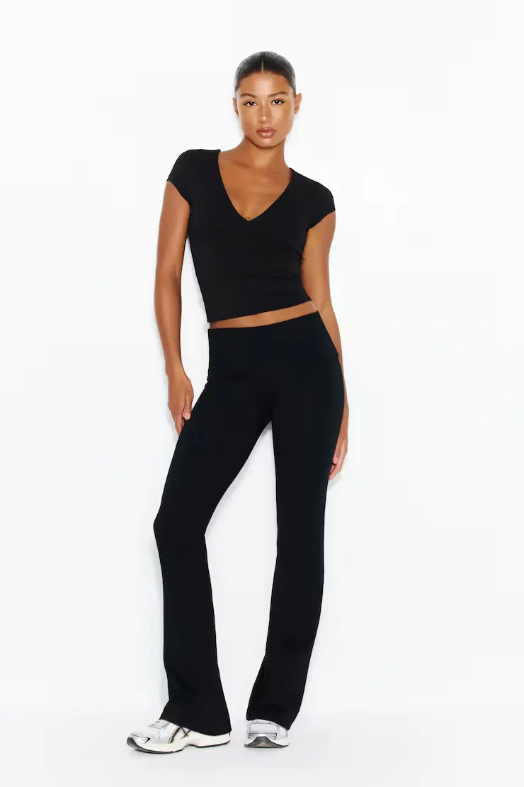 Sleek Plunge T-Shirt - Image 2