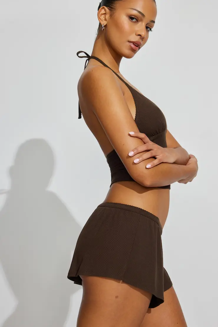 Mini Ribbed Shorts