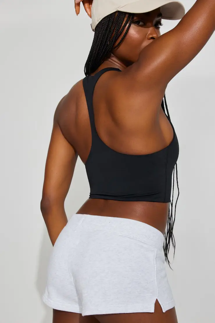 Active Cropped Racerback Tank Top - Image 4