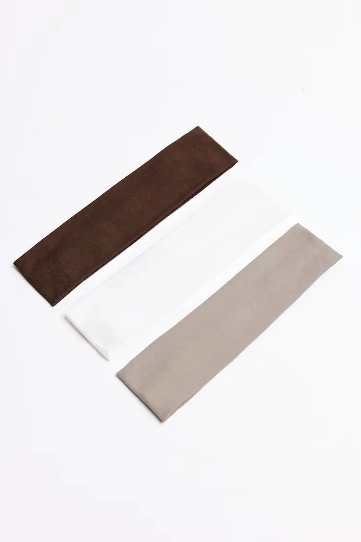 Set Of 3 Stretchy Headbands