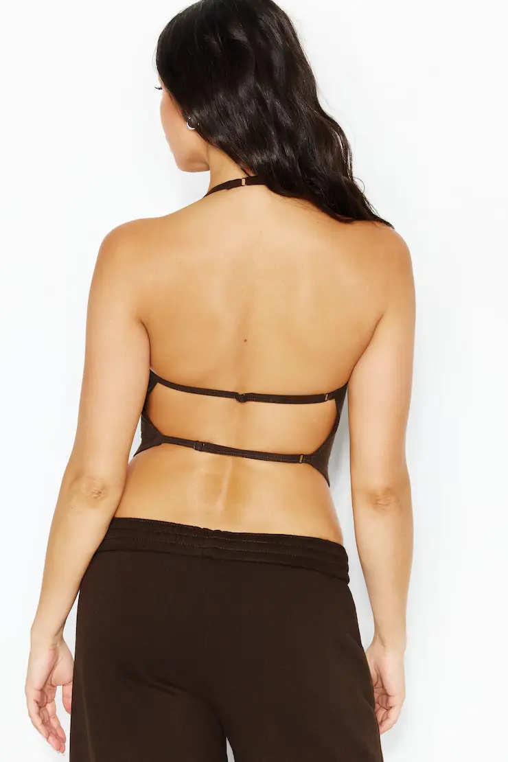 Stretchterry Open Back Halter Top - Image 4