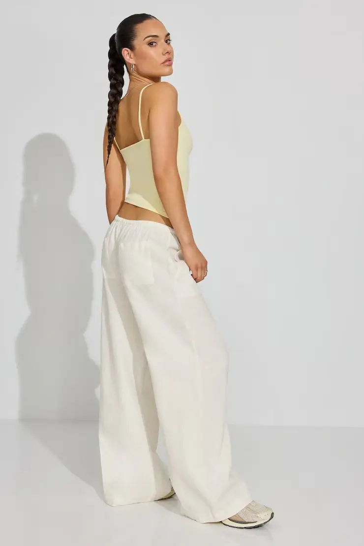 Millie Linen Pull-On Pants - Image 3
