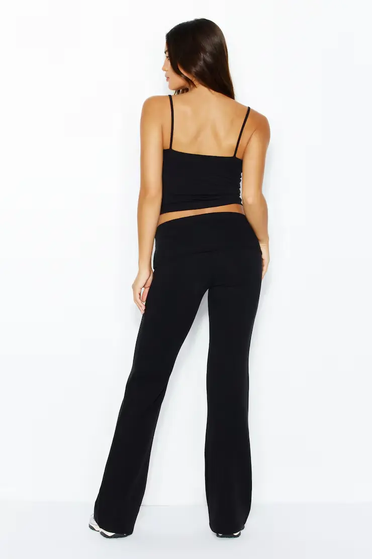 Stretchterry Foldover Bootcut Pants - Image 3