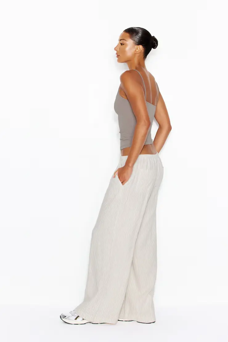 Millie Linen Pull-On Pants - Image 2