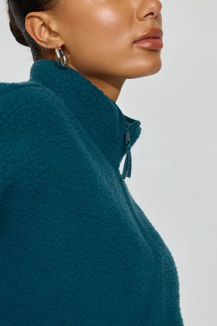 Sherpa Fleece Full Zip Jacket - Image 3