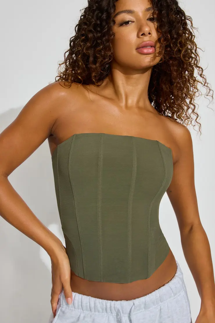 Mesh Longline Tube Corset - Image 2