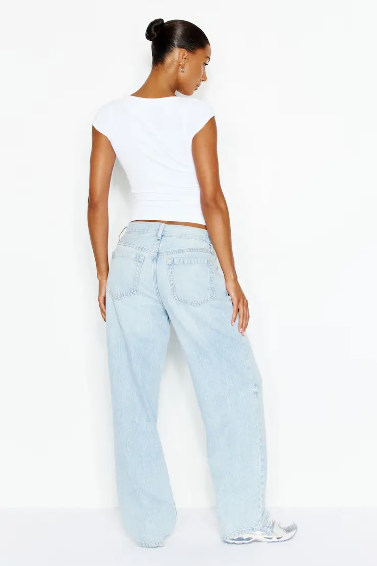 Low Rise Baggy Jeans - Image 4