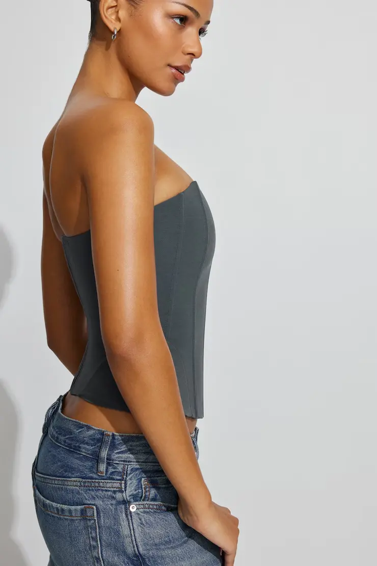 Mesh Longline Tube Corset - Image 3