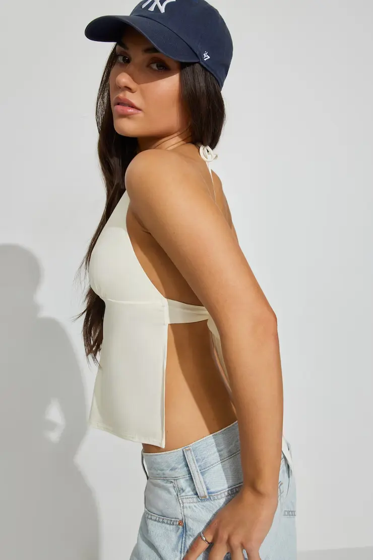 Celine Tie Back Apron Top - Image 3
