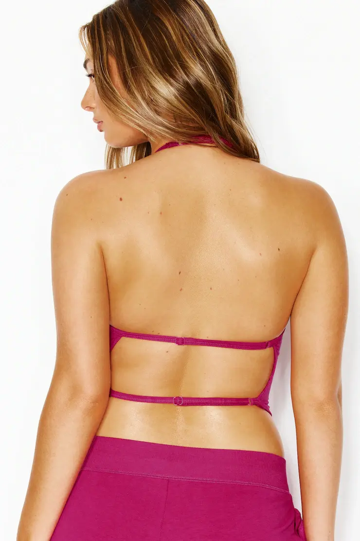 Stretchterry Open Back Halter Top - Image 4