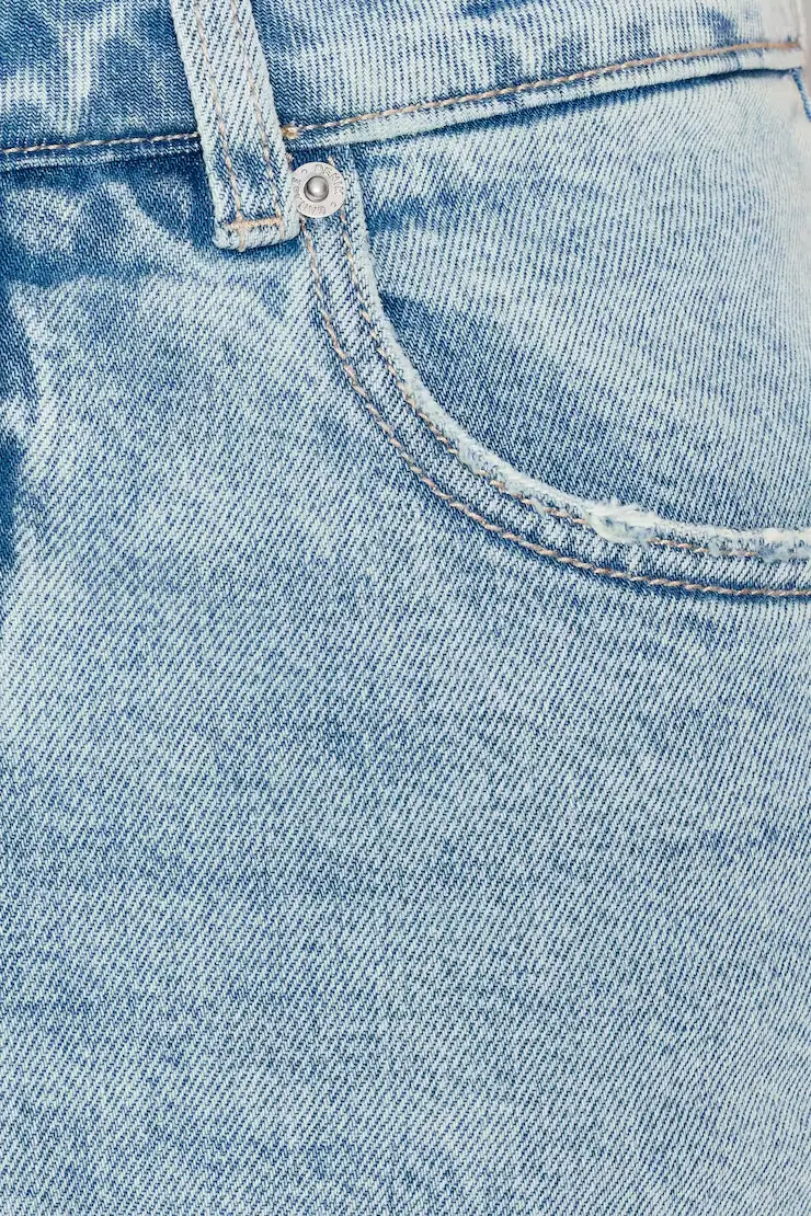 Denim Micro Skort - Image 8