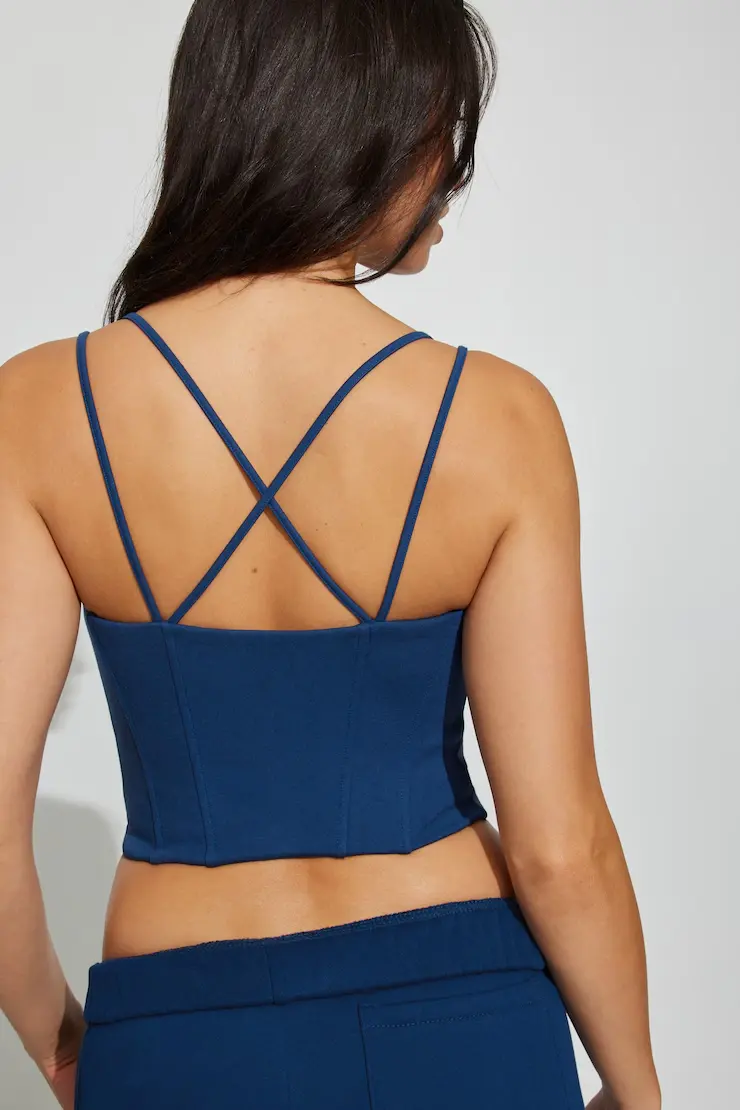 Seamed Ponte Bustier Top - Image 3