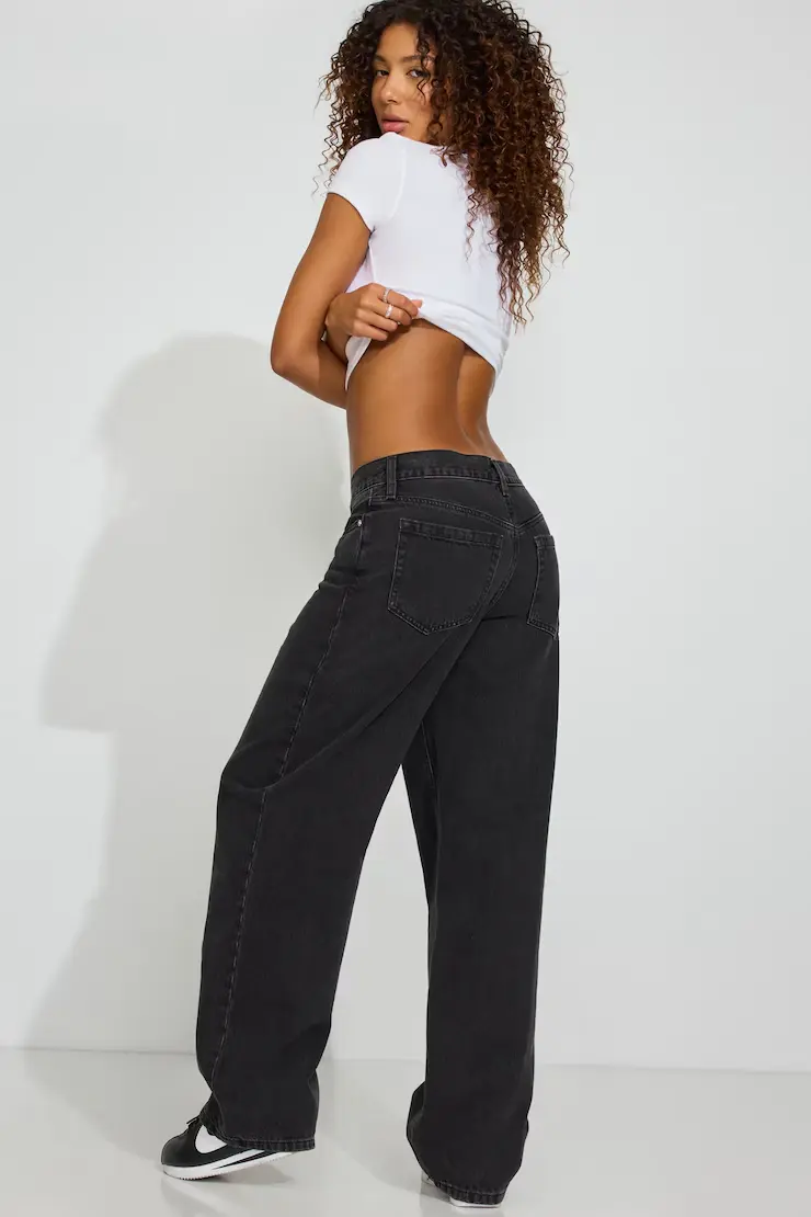 Low Rise Baggy Jeans - Image 4