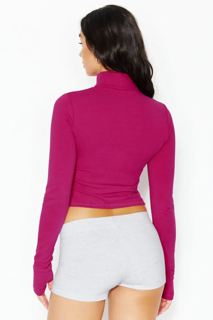 Stretchterry Mock Neck Zippy - Image 4