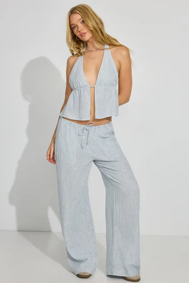Millie Linen Pull-On Pants - Image 2