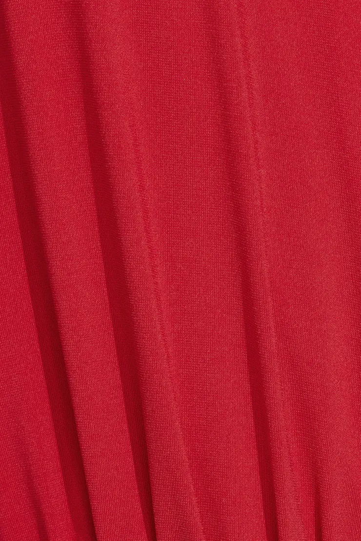 Deep Plunge Pleated Bodysuit - Image 4