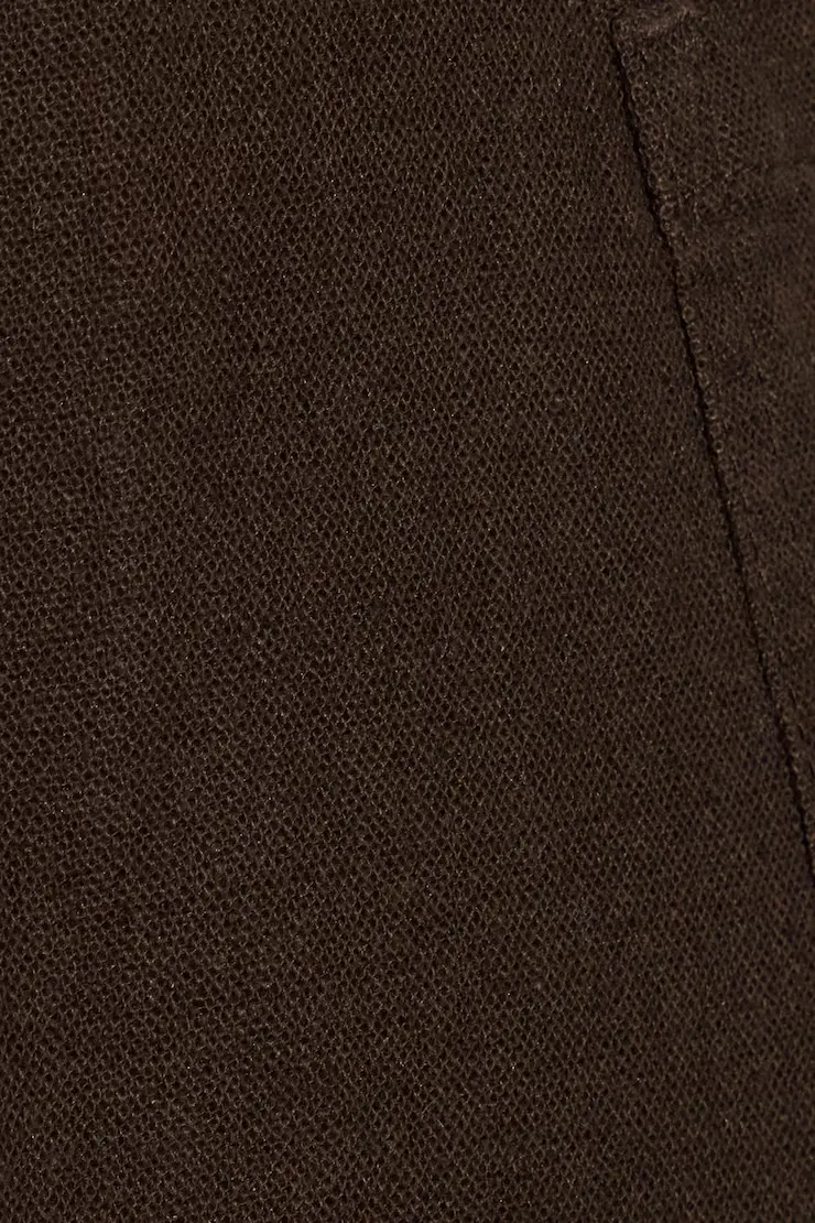 Linen Ribbed Waistband Pull-On Pants - Image 4
