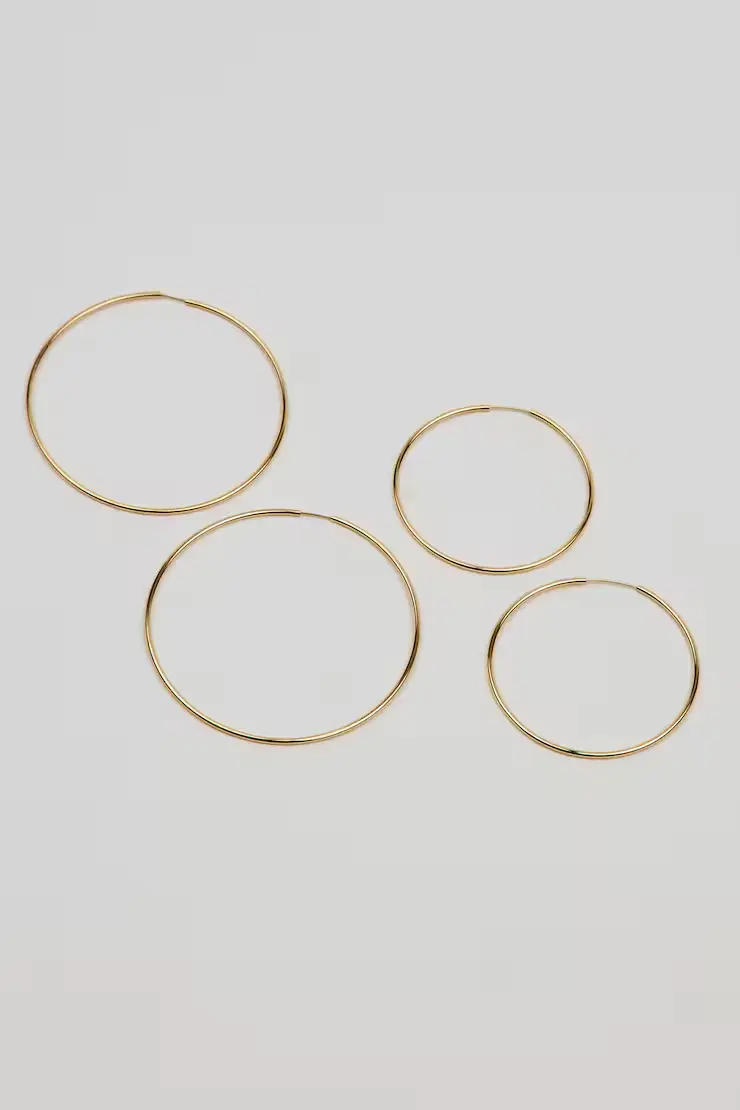 2 Pack Basic Super Skinny Hoops