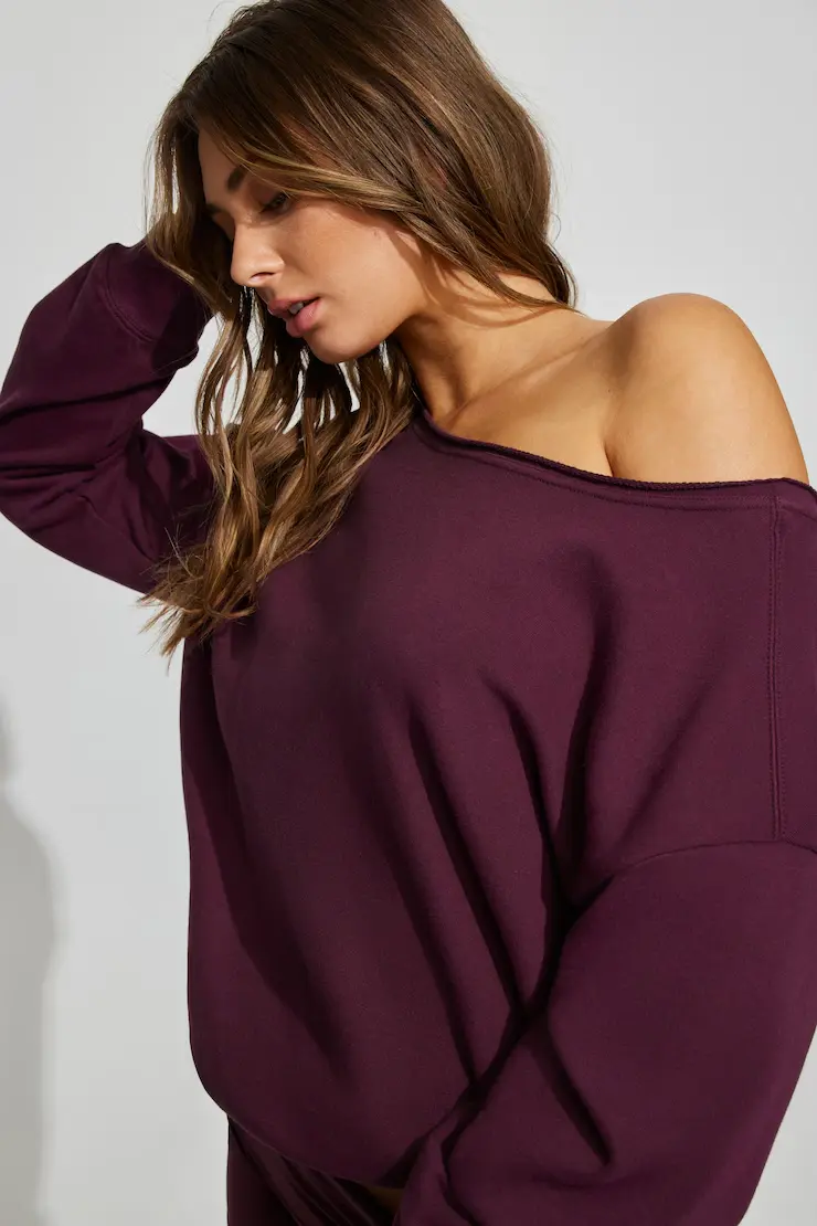 Softterry Off Shoulder Sweatshirt - Image 2