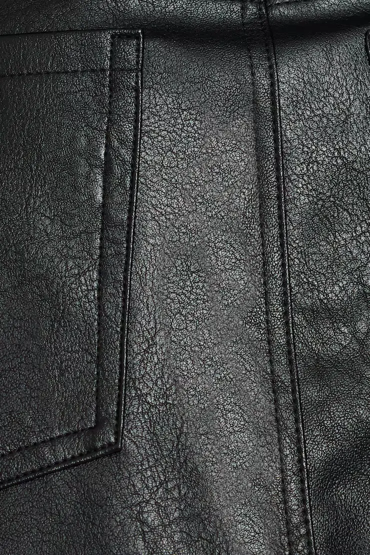 Faux Leather Micro Skort - Image 5