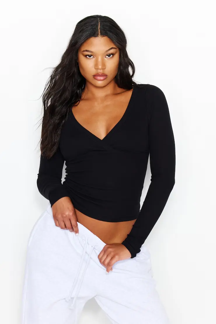 Snatchrib Crossover Longsleeve Top