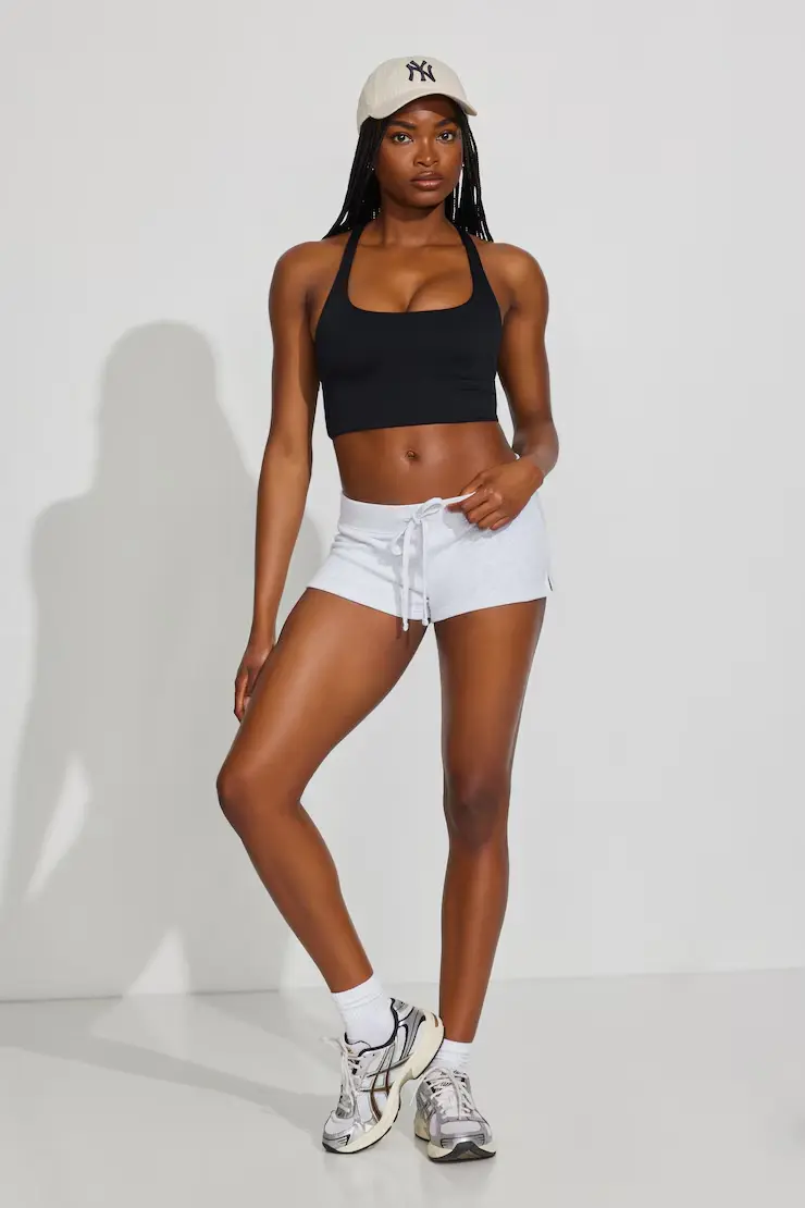 Active Cropped Racerback Tank Top - Image 2