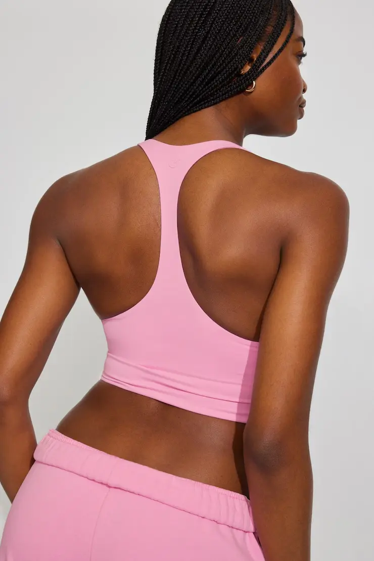 Active Cropped Racerback Tank Top - Image 3