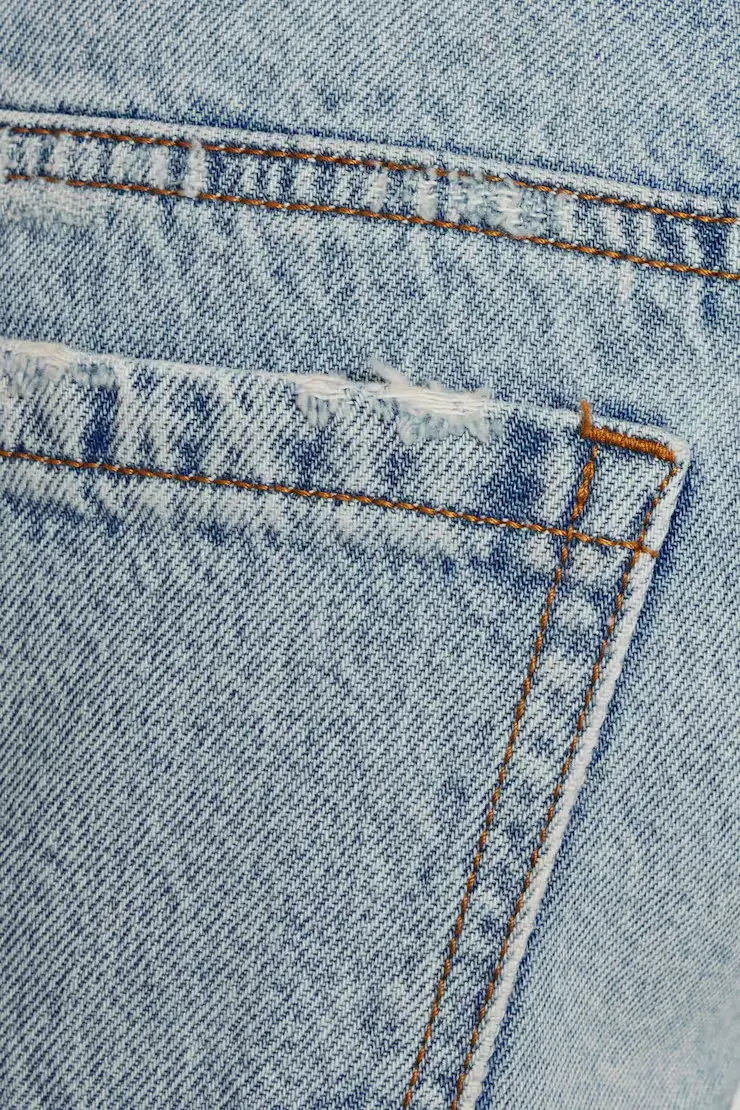 Ultra Low Rise Cuffed Denim Shorts - Image 4